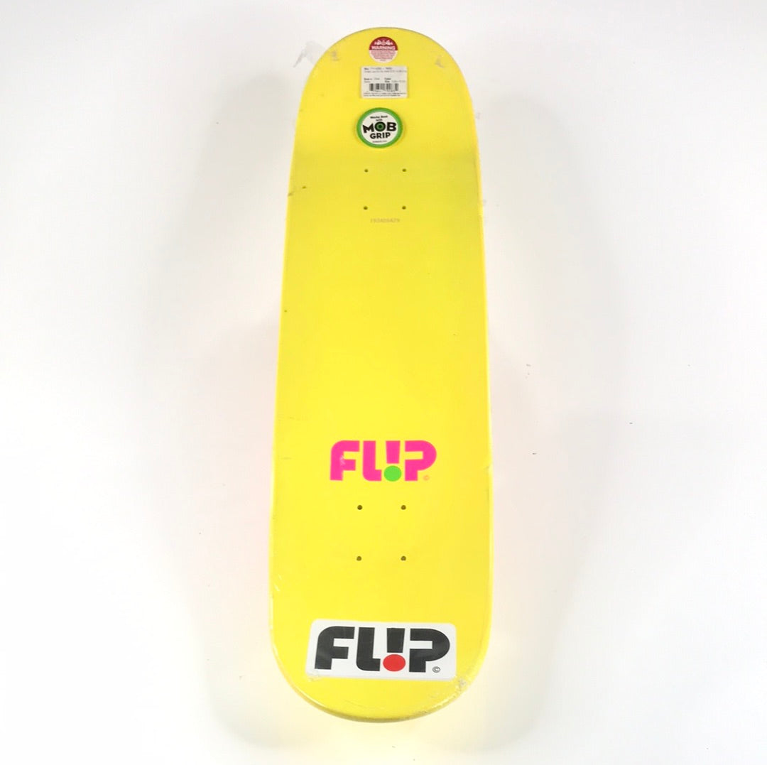 Flip Team Odyssey Yellow 8.25 Skateboard Deck