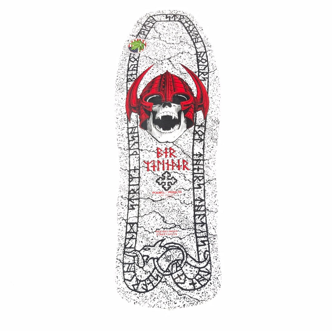 Powell Peralta Per Welinder Nordic Skull With Helmet 9.6" Skateboard Deck