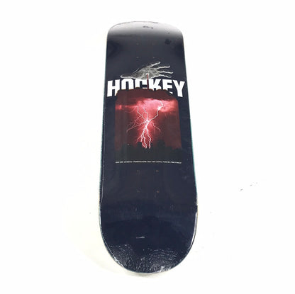 Hockey Nik Stain Hand of God Lightning Blue Skateboard Deck