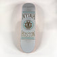 Element Nyjah Houston Crest White and Gold Signed 8.0 Skateboard Deck
