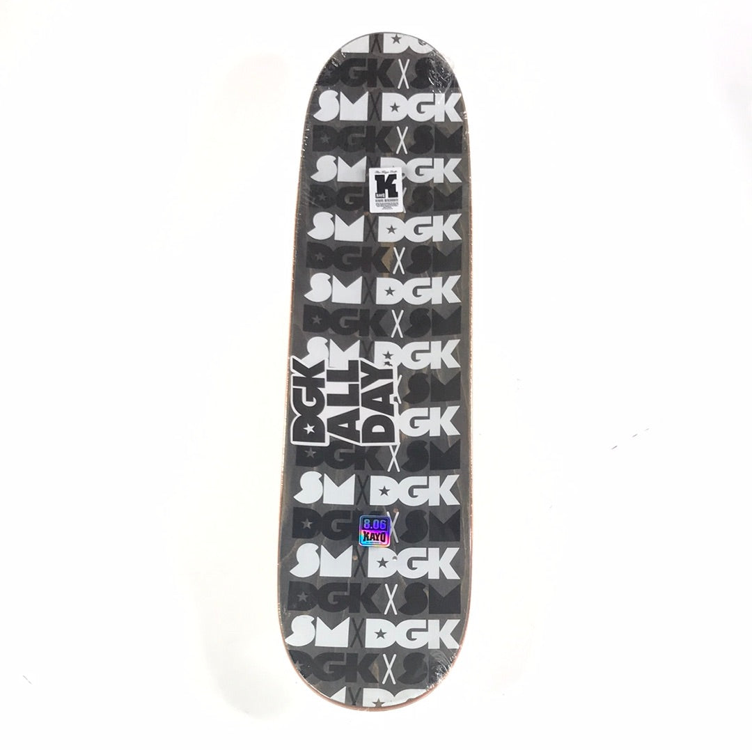 DGK X Skate Mental Syrup Pouring White 8.06 Skateboard Deck