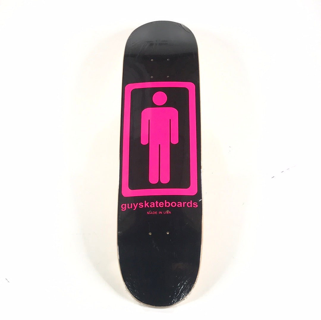 Guy Team Classic Logo Black/Pink 8.0'' Skateboard Deck