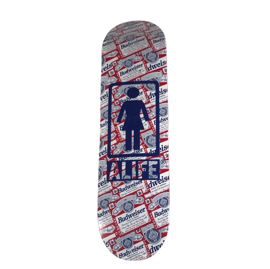 Girl Budweiser Red 8.12‚Äù Skateboard Deck