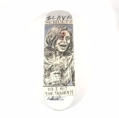 Slave Anthony Shultz Target Multi 8.25'' Signed Skateboard Deck