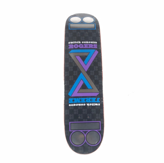 Plan B Jereme Rogers Switch Concave Black 7.5" Skateboard Deck 2000's