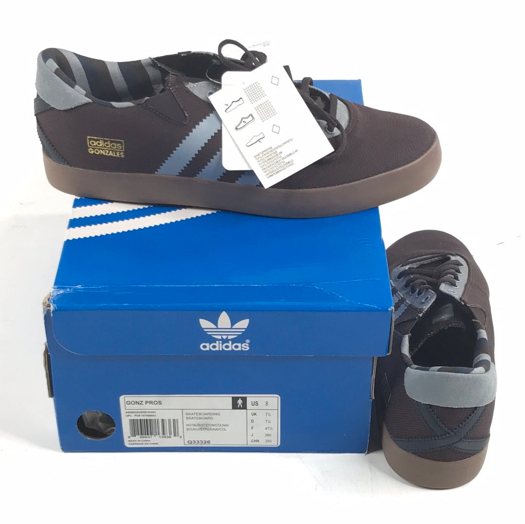 Adidas Skate Gonz Pros NGTBUR/STSTON/COLNAV Q33326 US Mens Size 8