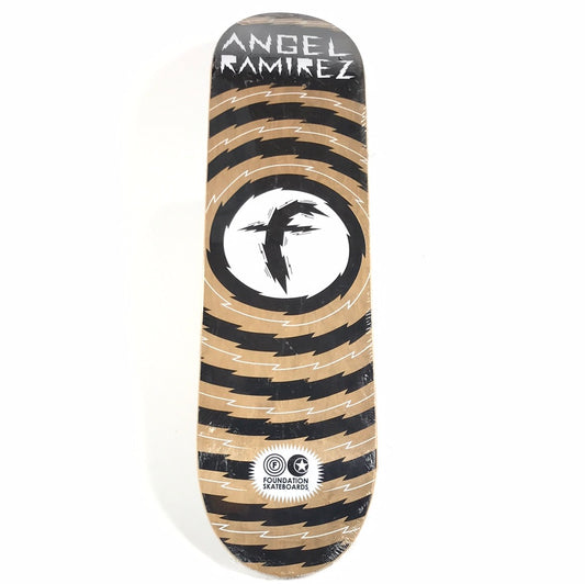 Foundation Angel Ramirez Static F Wood Grain/Black 8‚Äù Skateboard Deck