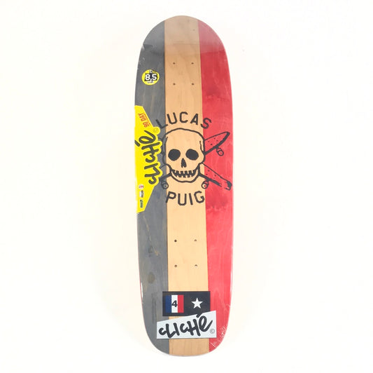 Cliche Lucas Puig Four star collaboration Striped Veneers 8.5 Skateboard deck