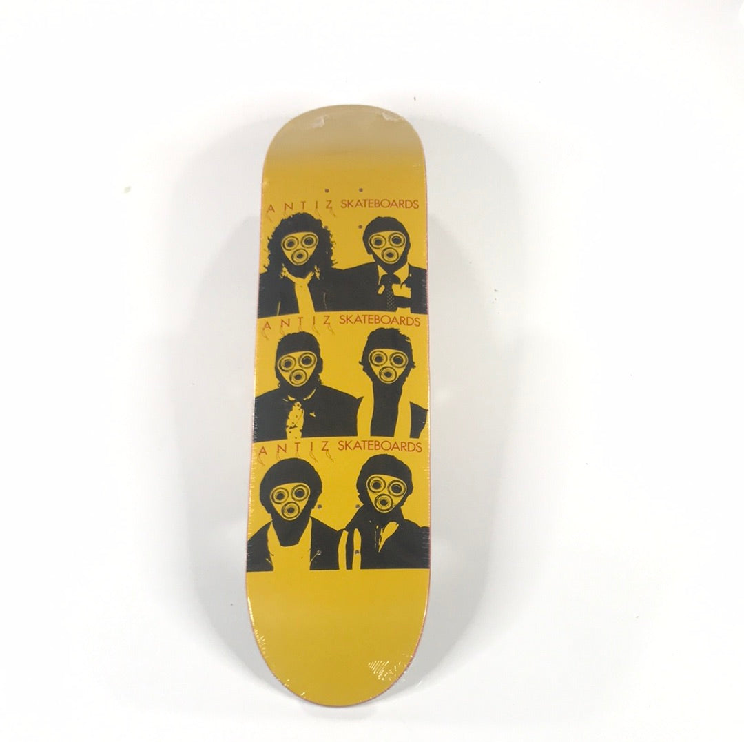 Antiz Bearing Face Yellow/Black 8.0 Skateboard Deck
