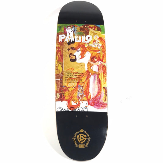 Stereo Paulo Diaz Old Art Black Autographed 8.75'' Skateboard Deck