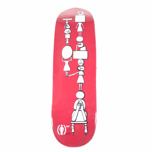 Girl Mike Carroll Shapes Red 8.5 Skateboard Deck