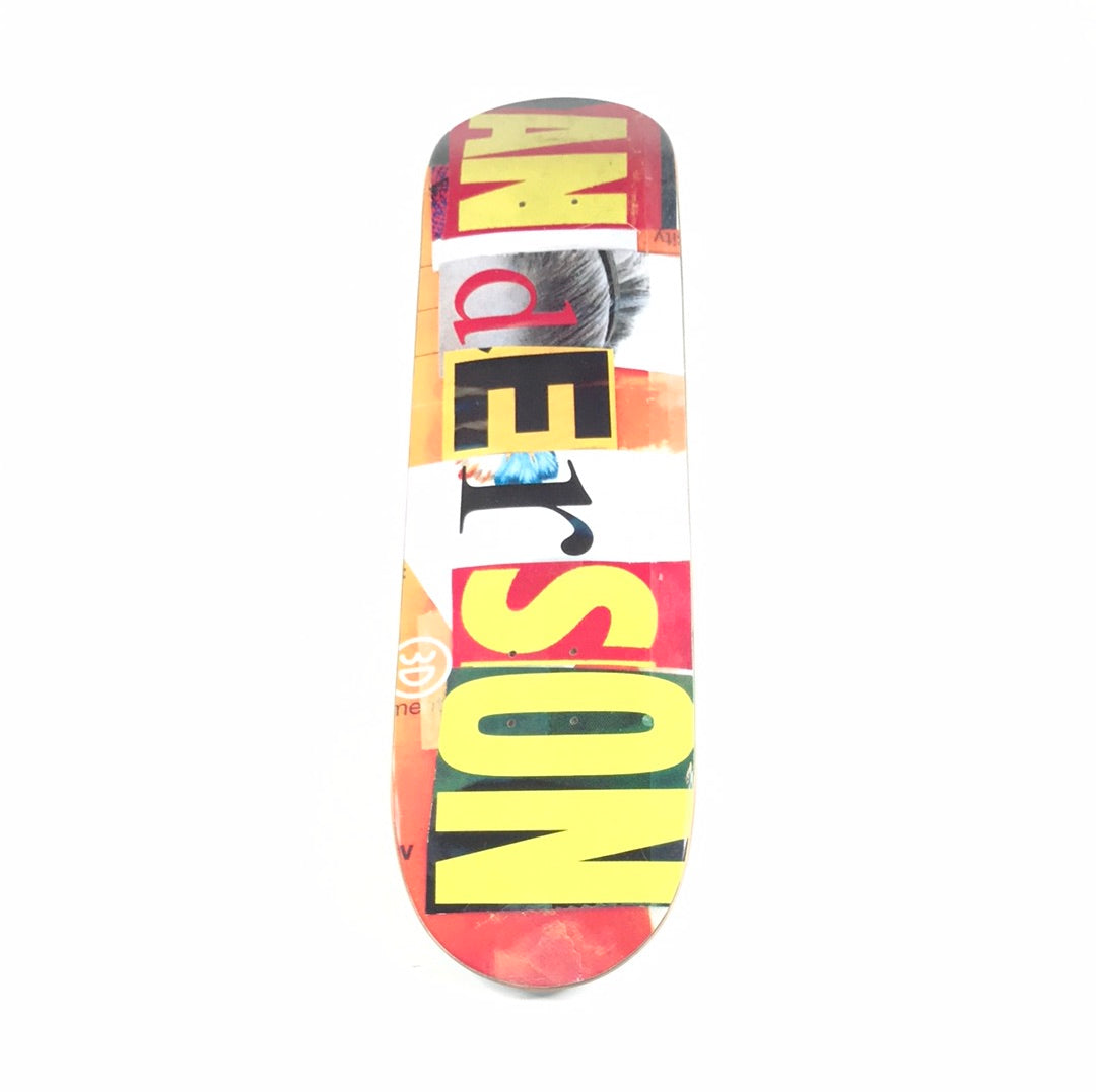 3D Skateboards - Brian Anderson - Ransom Note - Skateboard deck 8.0"