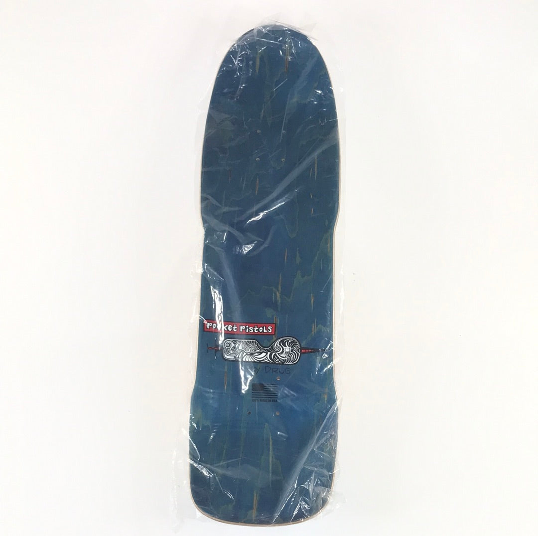 Pocket Pistols My Drug Blue 9.0 Skateboard deck