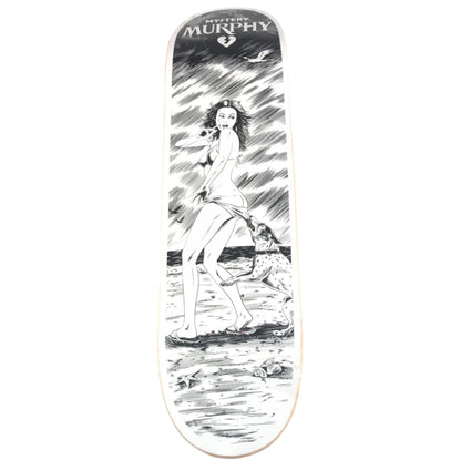 Mystery Dan Murphy Dog & Bikini Girl Black/White Size 8.125" Vintage NOS Deck