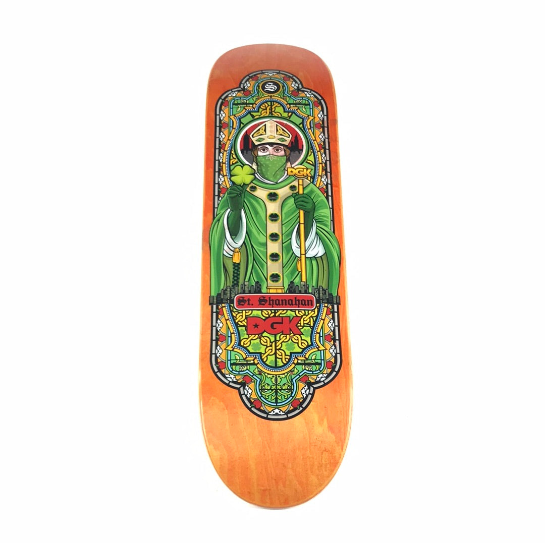 DGK John Shanahan Irish Orange 8.0 Skateboard Deck