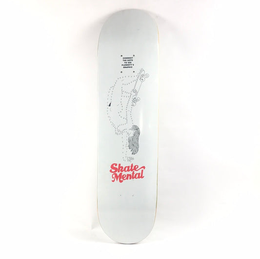 Skate Mental Dan Plunkett Connect The Dots White 8.25" Skateboard Deck