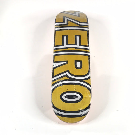 Zero Team Box Letters Yellow 8.3 Skateboard deck